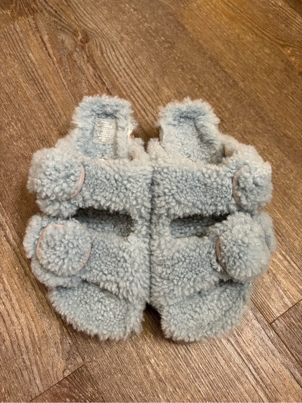 NWOT Papillio Plush Light Blue Sandals Size 39